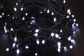 Yuletide 30M 300 LED low voltage static string light, cool white