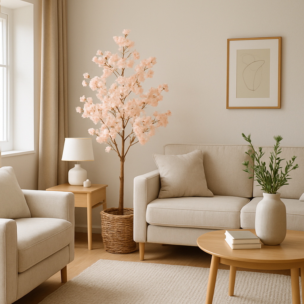 Cherry Blossom Tree – Artificial Pink Silk Flowers for Home Decor!