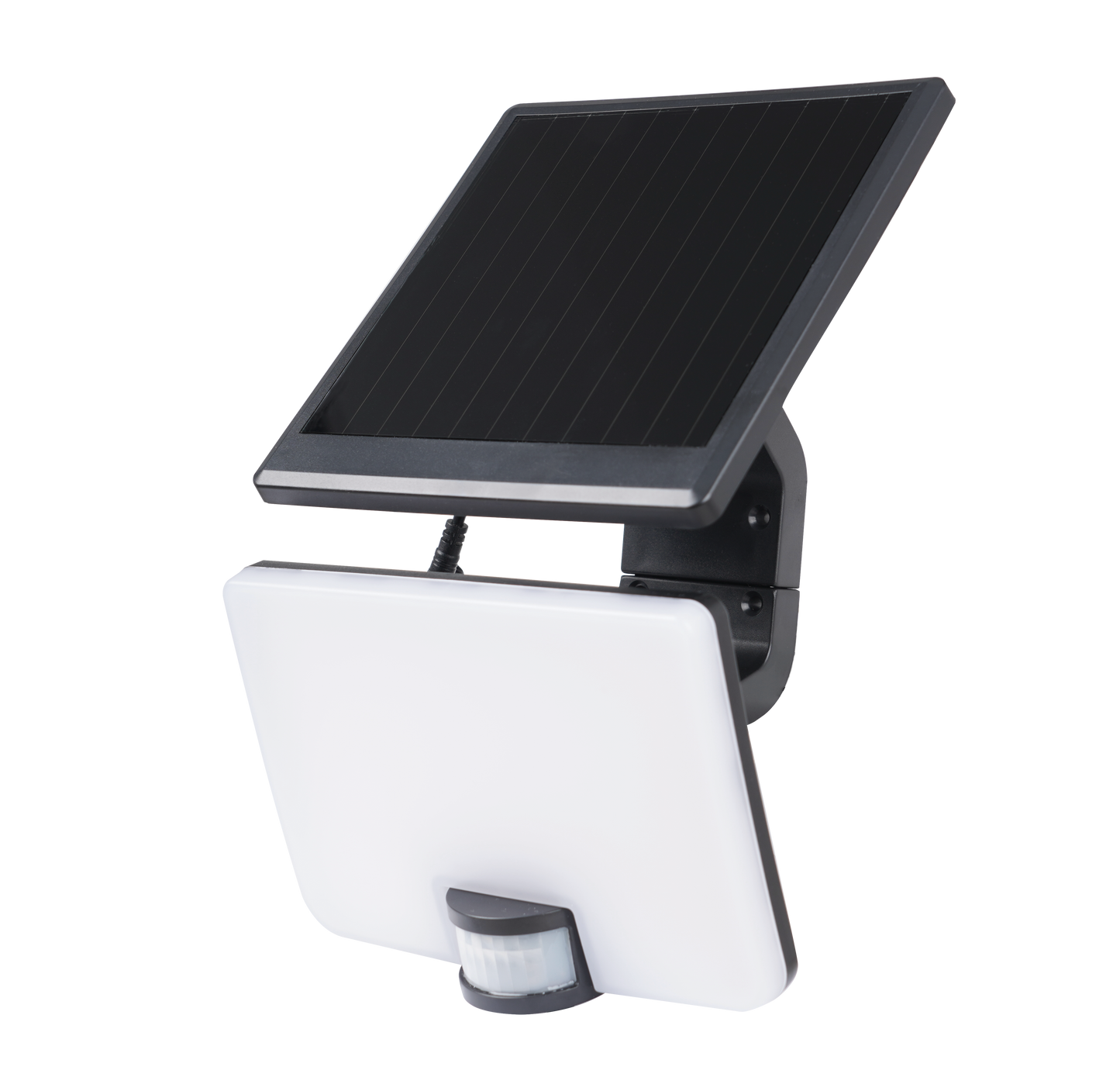 LED PIR Sensor Solar FloodLight 8W 12W 4000k Black White