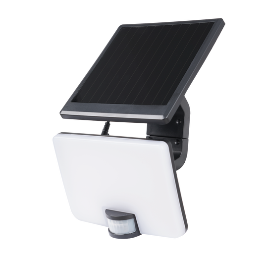 LED PIR Sensor Solar FloodLight 8W/12W 4000k Black/White