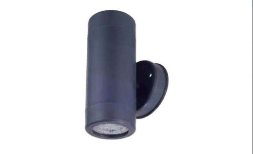 Evolec PC Up Down GU10 Outdoor LED Wall Spotlights Black P1600 P1602