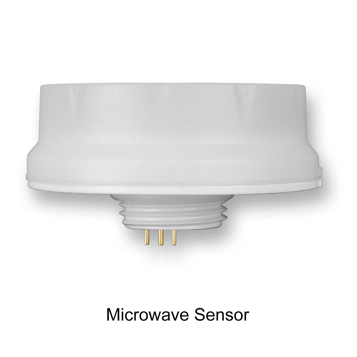 Microwave motion sensor attachment for LED high bay light, improves energy efficiency with automatic detection.