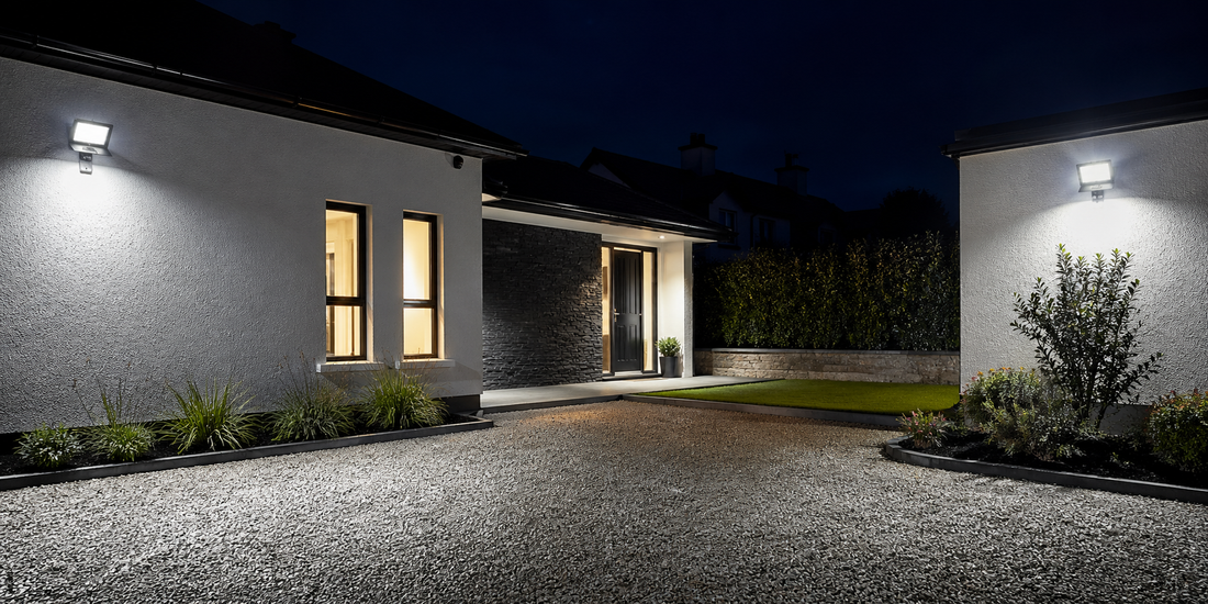 Outdoor security lights Ireland | LED PIR floodlights from Shamrock Electrical