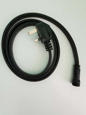 Evolamp 3 metre festoon mains lead with three pin plug, as supplied in the set