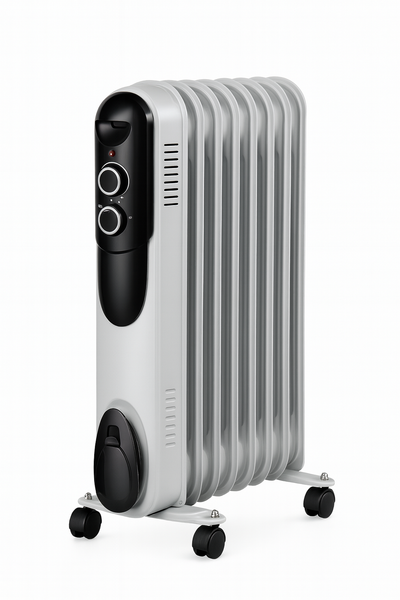 Titan 2 kW Oil Filled Radiator, Silent and Energy Efficient Heating