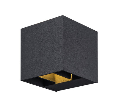 Iris Up/Down Wall Light, Black & White, IP65 Rated