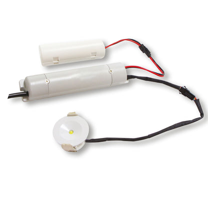 3W Emergency Recessed Spotlight – 5500K Daylight, LiFePO₄ Battery