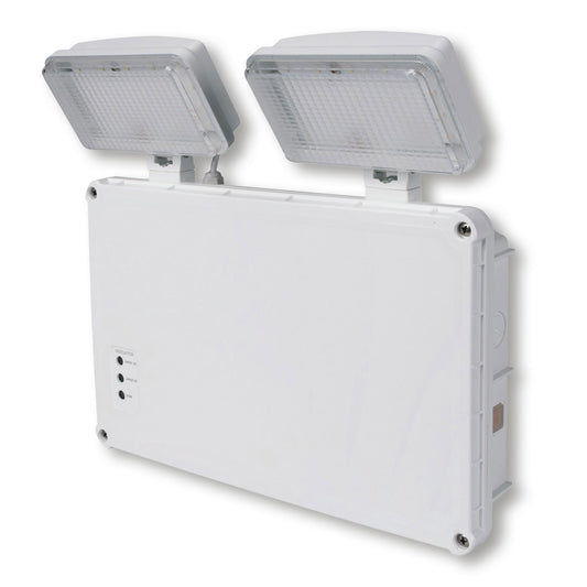 3W IP65 Emergency Twin LED Spotlight – 6500K LiFePO₄