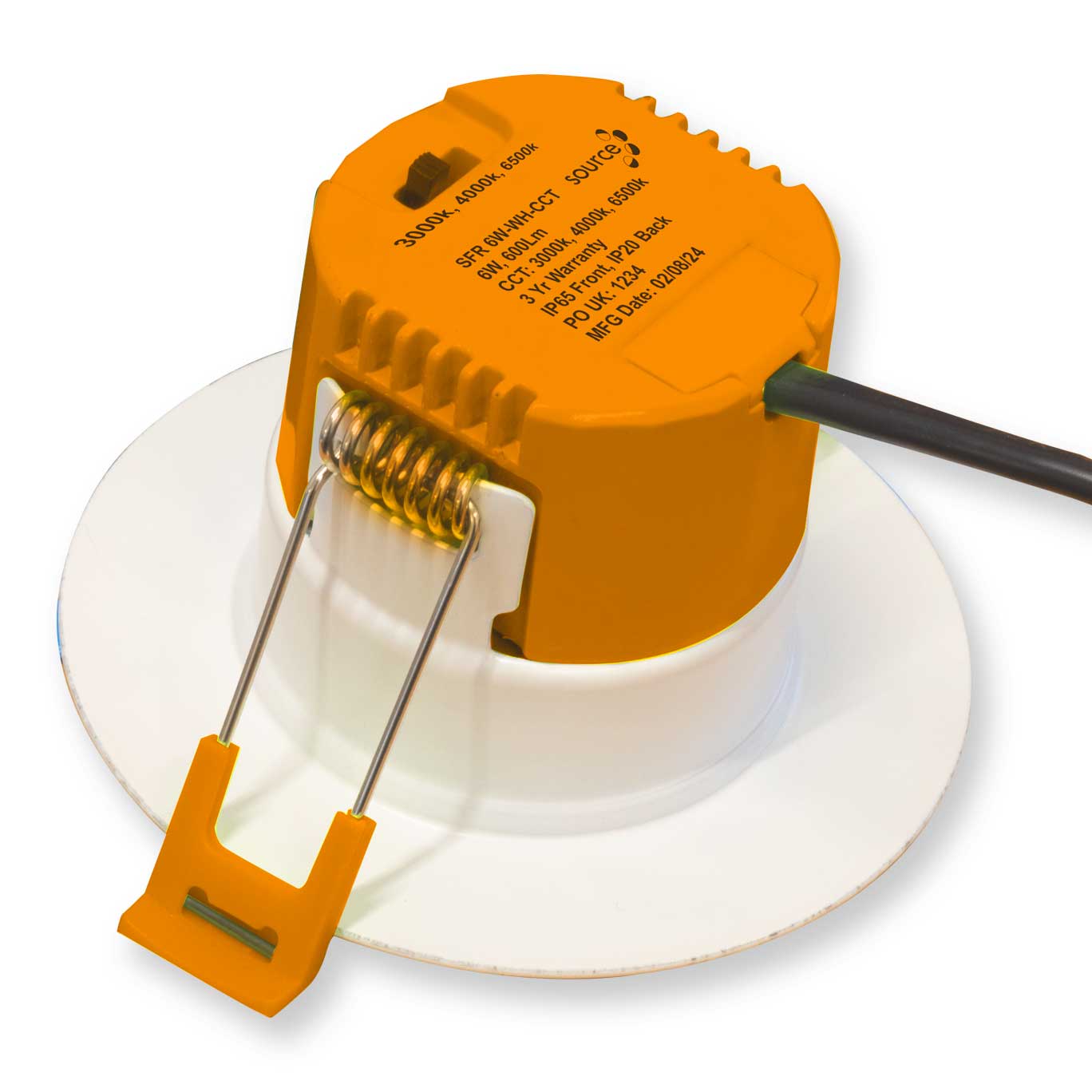 Fire Rated LED Downlight IP65 6W Dimmable CCT (3000K/4000K/6500K)