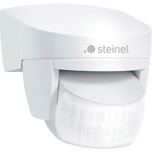 Advanced 140 wall-mounted infrared motion detector in white, front view.