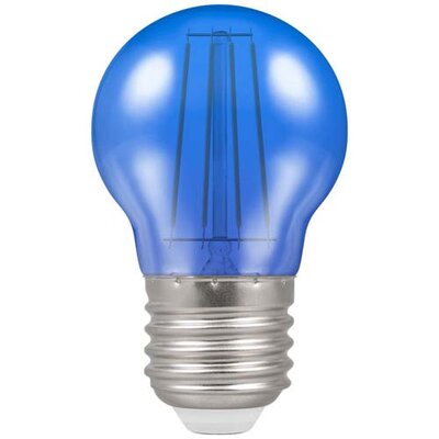 Evolamp 2W LED filament golf ball lamp, blue, E27 screw cap
