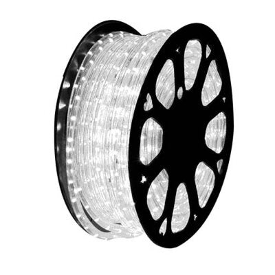 Evolec 44 metre LED rope light drum lit in cool white