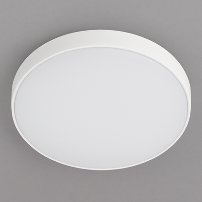 Close-up of the Evolec 18/25W Bathroom LED Luminaire with slimline white finish and IP65 waterproof design.