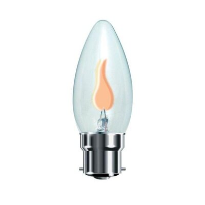 Evolamp 3W flicker candle lamp with a flame effect, B22 bayonet cap