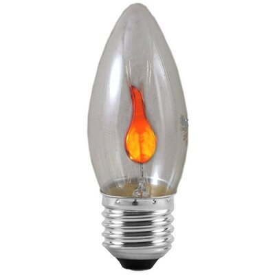 Evolamp 3W flicker candle lamp with a flame effect, E27 screw cap