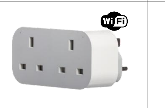 OP-WFD WiFi Double Socket Plug In Timer