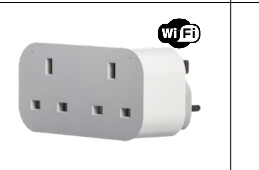 OP-WFD WiFi Double Socket Plug In Timer