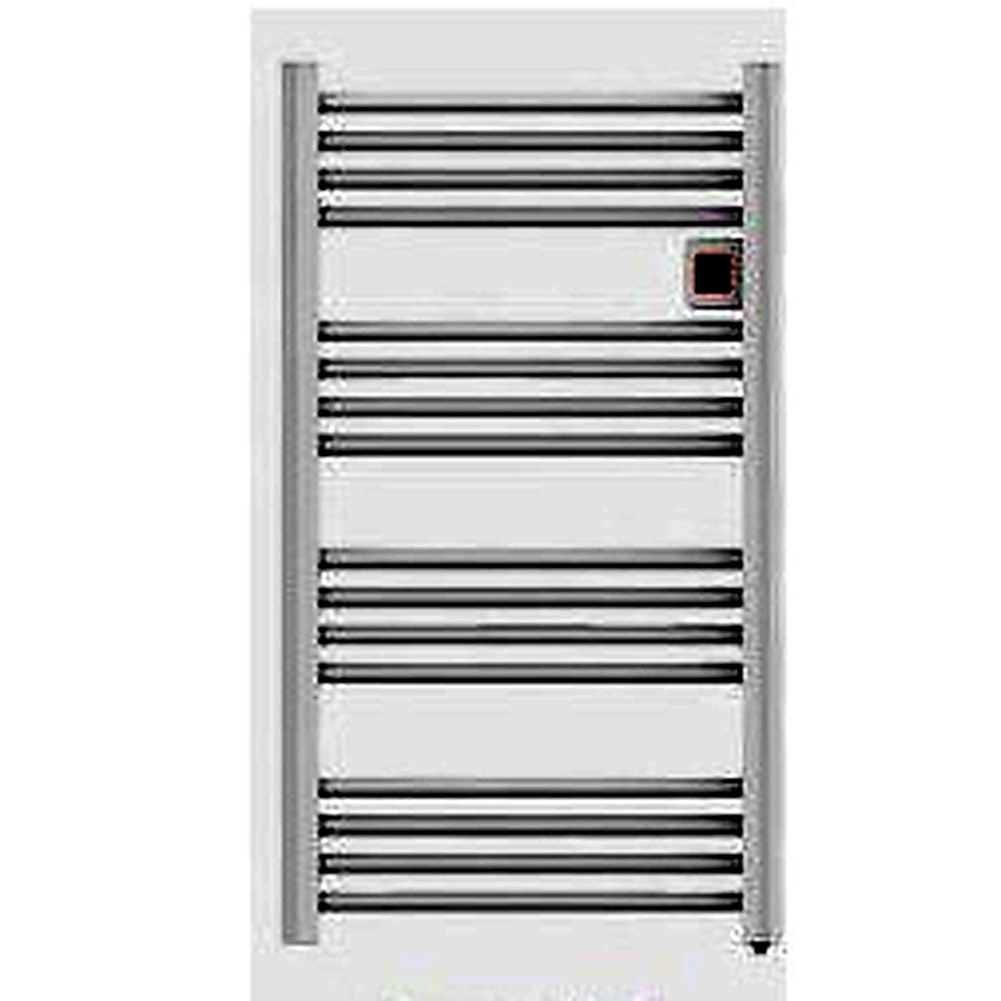 White electric WiFi towel rail radiator, 500W wall-mounted towel heater for bathrooms