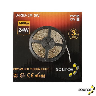 LED Strip Light Ribbon 5M 24W IP65